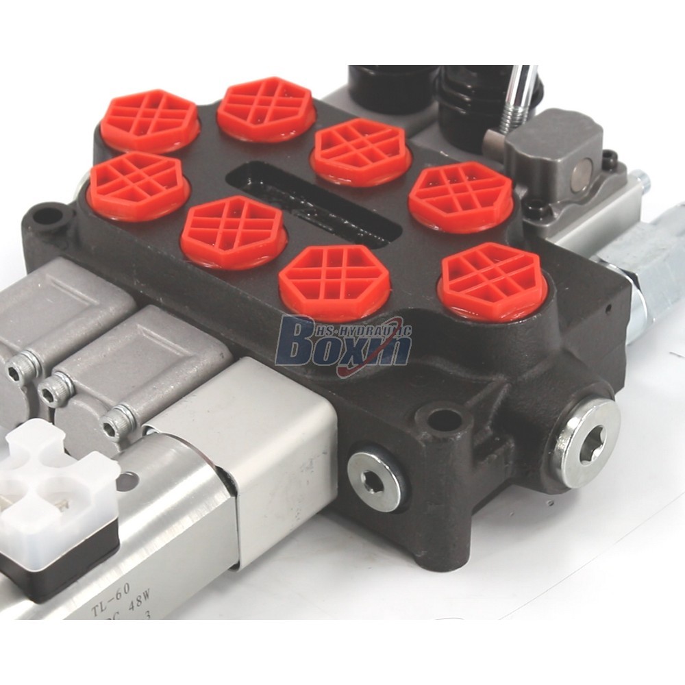 Q45-DT-2OT Manual and Push-pull Electromagnet 3 Spool Monoblock Directional Valve detail image